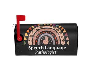 Speech Therapy Speech Language Pathologist Therapist Mailbox Covers Mailbox Post Box Cover For Garden Yard Outdoor Decor25.5x21 In