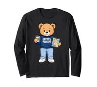 Speech Therapy Teddy Bear Speech Language Pathologist AAC Long Sleeve T-Shirt