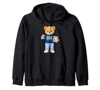 Speech Therapy Teddy Bear Speech Language Pathologist AAC Zip Hoodie