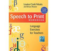 Speech to Print Workbook: Language Exercises for Teachers