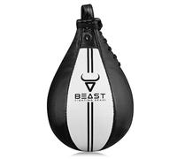 Speed Bag Boxing Ball Hanging Swivel, Genuine Leather Dodge Striking Mount Kit wall mounted, MMA Muay Thai Punching Fitness Workout Kicking Martial Arts Trainning (White, Without Swivel)