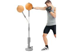 Speed Bag - Leather Speed Bag | Wall Bracket Boxing Reflex | 5.91 Inches Training Punch Ball, Adjustable platf,orm Mount, Home Gym Workout Target, Heavy Duty Swivel Set