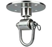 Speed Bag Swivel, Carbon Steel Wall Mount with Quick Release Pin, 360° Rotation, Universal Design, Internal Bearing for Boxing MMA Training, 3.5 in / 90 mm Round Base, for Punching Practice