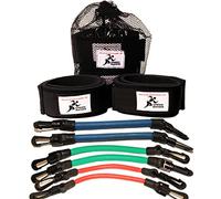 Speed Bands and Resistance Band for Leg Strength Power and Speed Training | For Advanced Athletes looking to Increase Explosiveness and Agility | 2 Strong Blue Bands and Programme Included