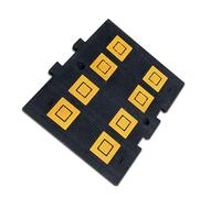 Speed Bump,Widened Traffic Buffer Zone, Suitable for Residential Garages Parking Lot Entrances School Residential Entrance(Thickness 3.5cm)