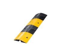 Speed Bump, Yellow and Black Buffer Zone for Parking Lot Entrance Garage Construction Sites School Gate(Groove dimensions 5x5cm)