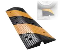 Speed Bumps Cable Protection Ramp, Rubber Threshold Pad for Asphalt Concrete Gravel Driveway Road, Heavy-Duty Durable Design for Safety and Stability