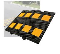 Speed Bumps,Eye-ching Car Ramp,Rubber Threshold Ramp Pads with Reflective Film,Suitable for Driveway Garage Parking Lot