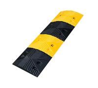 Speed Bumps for Road,Rubber Traffic Calming Hump,Bolt-Down Bridge Type Speed Bump,Suitable for Road Parking Lot Warehouse(97.5x33.7x5cm)