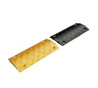 Speed Bumps Heavy Duty, Cable Protector Ramp, Cast Steel Material Offers Strong Load Bearing Capacity, Modular Traffic Hump for Asphalt Concrete(4cm)