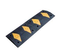 Speed bumps,Rubber Road Car Parking Ramp Speed Limit Buffer Strips,Suitable for Asphalt Concrete Gravel Roads,Yellow and Black