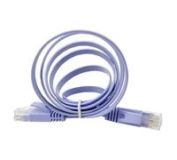 -Speed Cat6 Flat Network Cable 1M Rj45 Ethernet Cord for Router Modem Broadband Use in Gaming and Streaming, Professional Design, Durable Construction, Reliable Performance, Home and Office Use, Da...