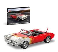 Speed Champions Cherolet Racing Car Building Blocks, 1956 Vintage C1 Supercar Building Blocks Toy, Collectible Model Cars Building Kits Gifts for Adults and Boys Girls, 249 PCS