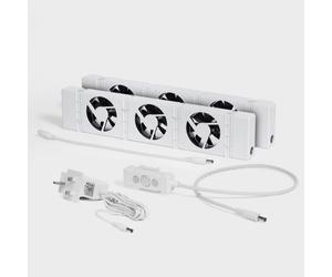 Speed Comfort Discrete Radiator Fan Duo Pack WHITE
