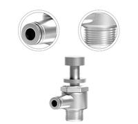 Speed Control Throttle Valve, With M5 Thread And Multi Size Quick Connection Fittings For 6mm Pipes, Robust Stainless Steel Design(SL6-03)