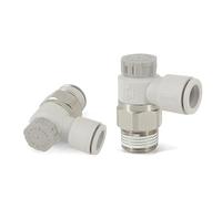 Speed Controller with One-Touch Fitting Meter-Out Throttle Valve Pneumatic Fitting AS1201F 1Pcs(AS2201F-01-10SA)
