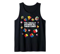 Speed Cube Puzzle Cubing Funny Tank Top