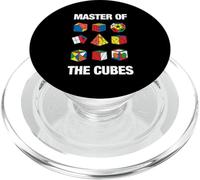 Speed Cube Puzzle Cubing Master Of The Cubes PopSockets PopGrip for MagSafe
