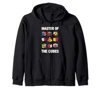 Speed Cube Puzzle Cubing Master Of The Cubes Zip Hoodie