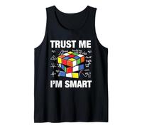 Speed Cube Puzzle Cubing Trust Me I'm Smart Tank Top