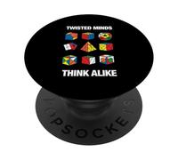 Speed Cube Puzzle Cubing Twisted Minds PopSockets Adhesive PopGrip