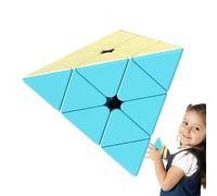 Speed Cube - Pyramid | Macaron Colors of the Smooth Cube without Stickers | Educational Triangular Toy, Candy Colors, First Steps, Improves