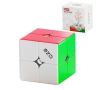 Speed Cube, QY MS 2x2 Magic Cube Fast Smooth Turning Stickerless Quicker 3D Puzzle Toys for Magic Cube Enthusiasts
