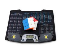Speed Cube Timer Set with Rubix Cube Timer Pad, Non-Slip Mat and 3x3 Magnetic Speed Cube, Touch Control Speedcubing Practice Kit for Kids Teens Beginners