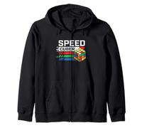 Speed Cuber Cube Speed Cubing Puzzle Master Zip Hoodie