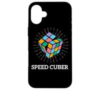 Speed Cuber Rubiks Cube Apparel Rubix 80s Vintage Kidcore Case for iPhone 16 Plus
