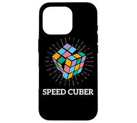 Speed Cuber Rubiks Cube Apparel Rubix 80s Vintage Kidcore Case for iPhone 16 Pro