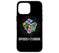 Speed Cuber Rubiks Cube Apparel Rubix 80s Vintage Kidcore Case for iPhone 16 Pro Max