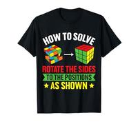 Speed Cubing 3x3 Puzzle Cube Speedsolving Guide Funny T-Shirt