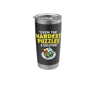Speed Cubing Hardest Puzzles Math Cuber Puzzle Cube Stainless Steel Insulated Tumbler
