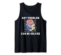 Speed Cubing Math Humor Problem Solver Brain Quote Tank Top