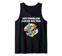 Speed Cubing Math Humor Problem Solver Brain Quote Tank Top