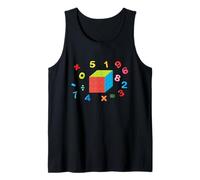 Speed Cubing STEM Math Formula Puzzle Cube Design Tank Top