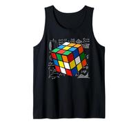 Speed Cubing STEM Math Puzzle Cube Formula Art Tank Top