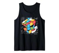 Speed Cubing STEM Math Puzzle Cube Formula Art Tank Top