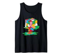 Speed Cubing Watercolor Puzzle Cube Splash Art Vibe Tank Top