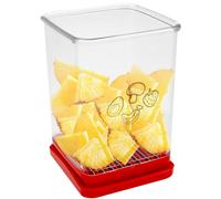 Speed Cup Slicer with Push Plate 4.1×2.9in Portable Cup Slicer Efficient Fruit Vegetable Slicer Cup Multifunctional Compact Strawberry Cutter Slicer Cup Egg Slicers for Home Kitchen