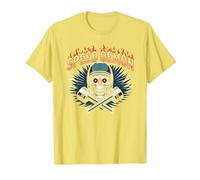 Speed Demon Hot Rod Skull for Men Racing Enthusiasts T-Shirt, Men, Lemon, L