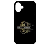 Speed Demon Motorcycle Racing Biker Street Rider Case for iPhone 16 Plus