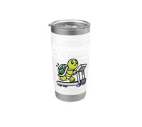 Speed Doesn't Matter Move Forward Turtle Treadmill Workout Stainless Steel Insulated Tumbler