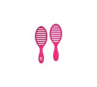 Speed Dry Detangler (Pink)- Ergonomic, Heat Flex Bristles, Blow Dry, Detangling Knots, Snag Anti-Static Brush for All Hair Type