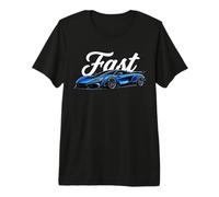 Speed Fast Exotic Car Guy, Race Car Turbo Kids Boys Mens Premium T-Shirt