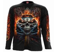 SPEED FREAK - Longsleeve T-Shirt Black Spiral Black M
