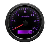 Speed Gauge Motorcycle 7 Color Backlight 85mm Tachometer 3000 RPM Meter Tacho Gauge With LCD Hourmeter Instrument Screen Display Dashboard