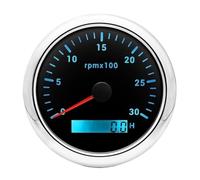 Speed Gauge Motorcycle 7 Color Backlight 85mm Tachometer 3000 RPM Meter Tacho Gauge With LCD Hourmeter Instrument Screen Display Dashboard