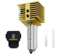 Speed Hot End A1 Mini Extrusion Head Kit A 0.4mm Hardened Steel Nozzle Chrome Plated Brass Heating Block Silicone Sock Integrated Structure for Bambu Lab A1/A1 Min 3D Printers only